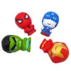 Squishy Super hero 5pcs/set Spiderman,superman,Captain America squishy toys pu soft cute toys gift for child