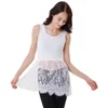 Kate Kasin Sexy Women's Sleeveless Rayon White Lace Patchwork Dress Extender Tops KK000909-2