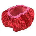 Luxury Red Custom gorro de ducha Printed Waterproof Shower Cap