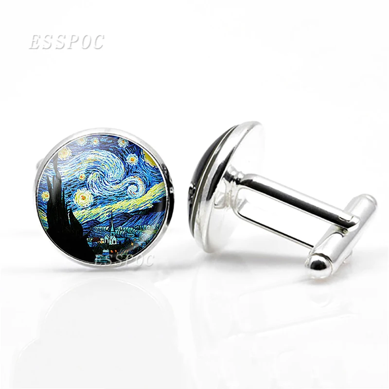 Van Gogh Klimt's Paintings Men Cuff Links Wedding Business Cufflinks For Shirt Fashion Jewelry Gift Valentines Accessories
Van Gogh Klimt's Paintings Men Cuff Links Wedding Business Cufflinks For Shirt Fashion Jewelry Gift Valentines Accessories