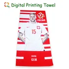 custom digital printing beach towel 100% cotton