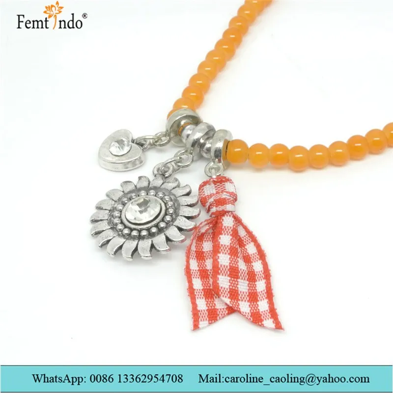 jewelry  (516224)  material:zinc alloy edelweiss necklace with