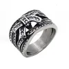 Women Jewelry Stainless Steel Knot Crystal rhinestone ring