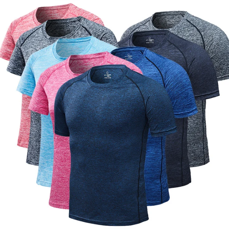 Customized logo printed men's plus size sports short sleeve women's gym wear training jogging fitness clothes, Picture
Customized logo printed men's plus size sports short sleeve women's gym wear training jogging fitness clothes, Picture
