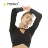 TOPKO High Quality Wholesale Fitness Crop Top No Brand Gym Wear