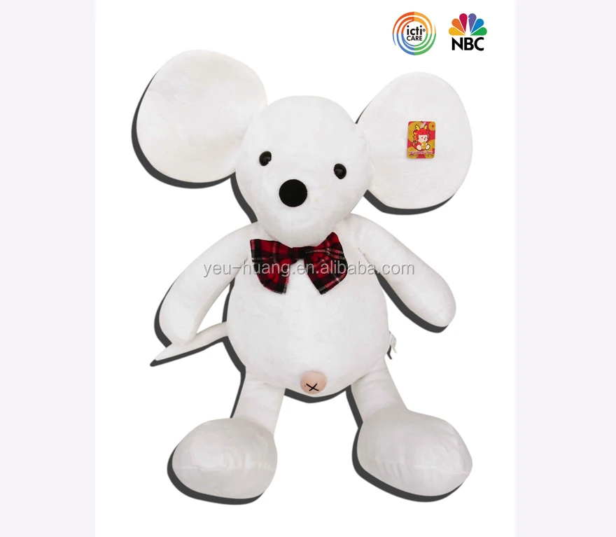 white mouse stuffed animal