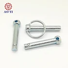 5/16"Detent Clevis pin zinc plated standard Rivet Pin With Ring