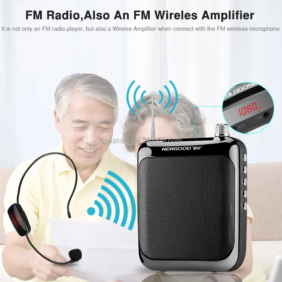 Wired Teach Earhook Microphone Audio Amplifier Teaching Online Voice Amplifier Loud With Waist Mp3 For Elderly Patients Costumes - ANKUX.COM