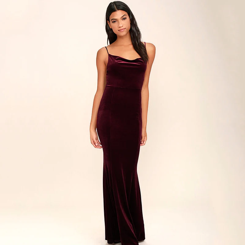 Summer Women's Slim Solid Velvet Long Dress Spaghetti with Children's Stretch Sexy Sweet Dress
Summer Women's Slim Solid Velvet Long Dress Spaghetti with Children's Stretch Sexy Sweet Dress