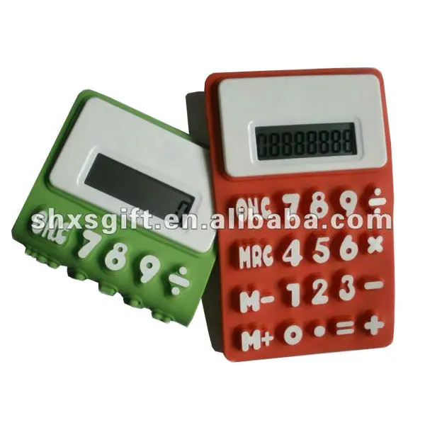 novelty rubber keys caculator