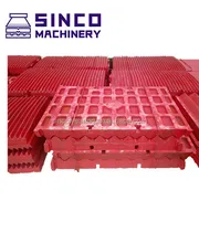 High Manganese Metso SHANBAO jaw crusher Fixed Jaw Plate Mn13Cr2 Mn18Cr2 Mn22Cr2 -- Casting Steel Jaw Crusher spare Parts