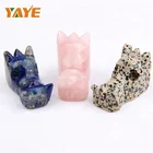 2" Natural Stone Carved Hand Carved Dragon Head Craft for Home Decoration