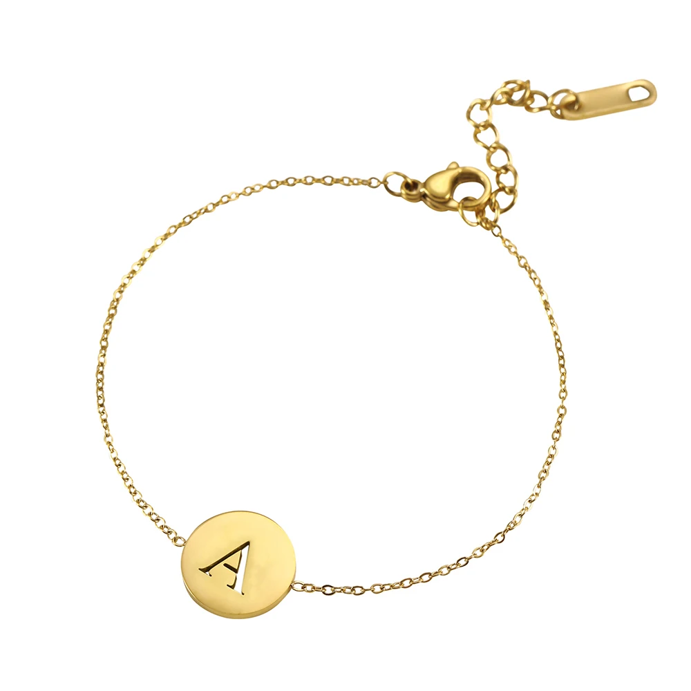 2021 18K Gold Plated 26 Letter and Alphabet Charm Bracelet Stainless Steel Charm Chain Bangle Women Men Jewelry
2021 18K Gold Plated 26 Letter and Alphabet Charm Bracelet Stainless Steel Charm Chain Bangle Women Men Jewelry