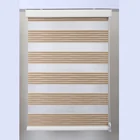 Double Layer Fabric Design Roller Shades , Ideal For Bedrooms, Living Rooms & Offices