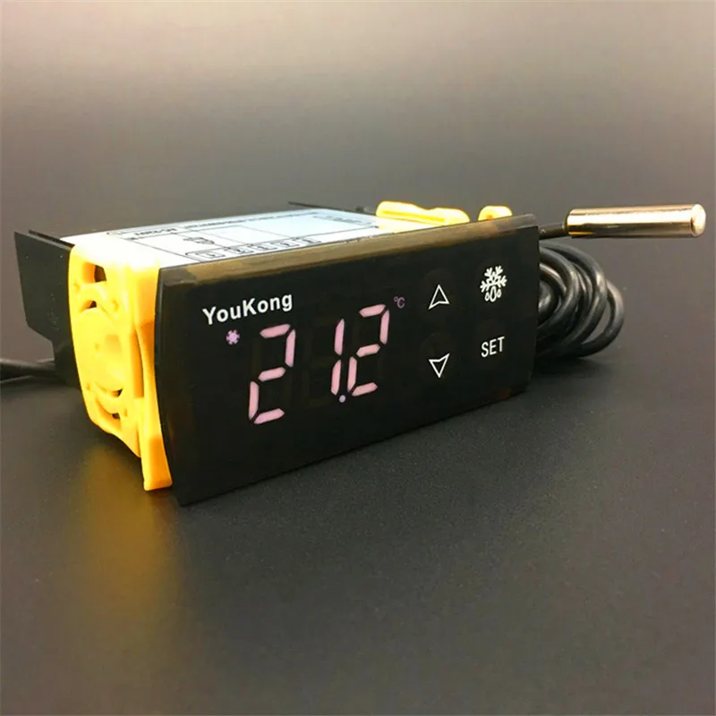 YK-601 интеллектуальный цифровой термостат электронный контроль температуры Таблица холодильное Отопление Контроллер 110 V 220 V