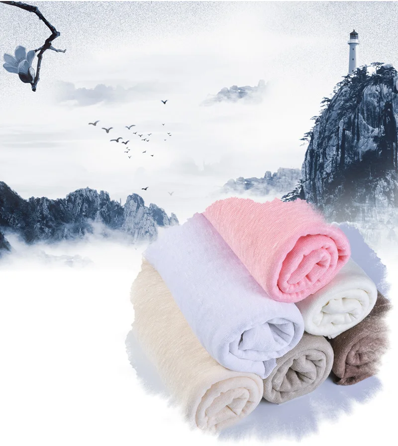 95gsm plain dyed knitted pure linen fabric for shirt