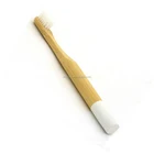 Professional Environmental Bamboo Toothbrush White Nylon Soft Bristles