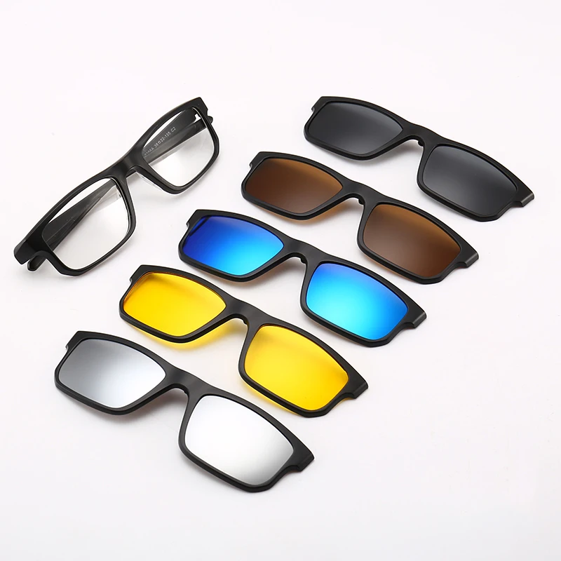 Sport Outdoor Eyeglass Frames 5 Pack Women Men Polarized Magnetic Clip on Sunglasses
Sport Outdoor Eyeglass Frames 5 Pack Women Men Polarized Magnetic Clip on Sunglasses