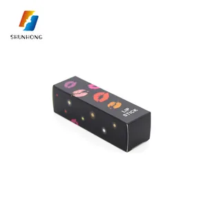 colorful printing paper gift cosmetic folding lipstick packaging