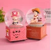 Factory direct creative One Piece character rotating crystal ball music box cartoon to send people birthday gift one piece
