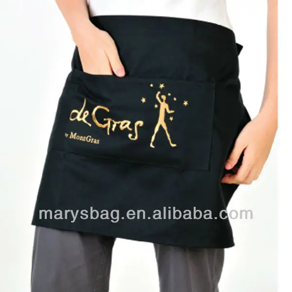 classic waist bar apron for bar servers, hosts and hostesses