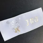 customized garment brand labels wholesale brand satin woven labels dress