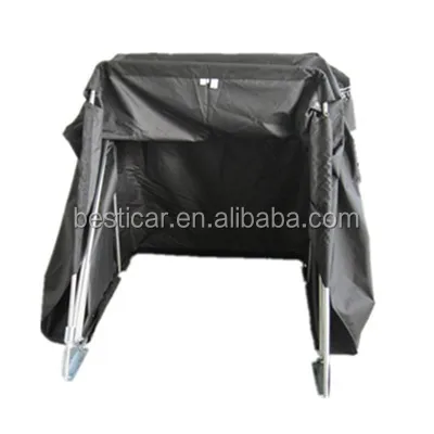 New Black Coating Waterproof Bike Motorcycle Cover 600D Oxford Black Sray Frame Motorcycle Storage Cover