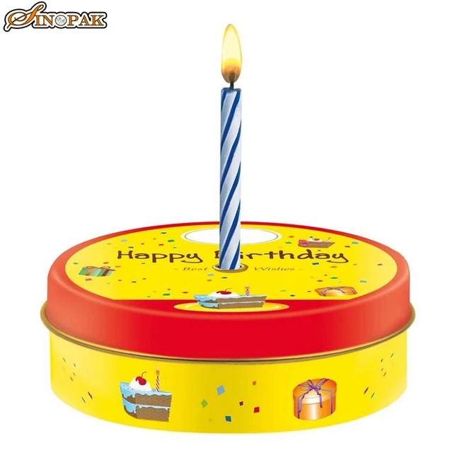 large tins with lids birthday circular gift boxes