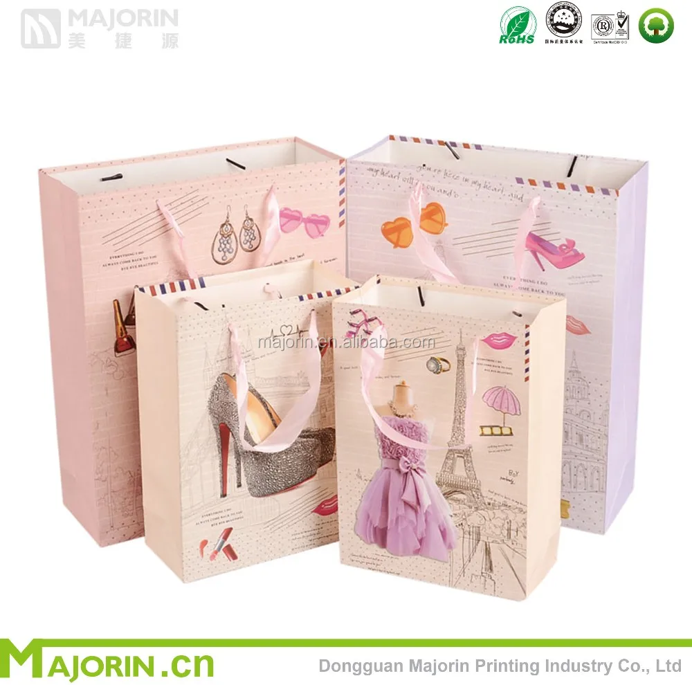 customized printed sweet gift bag shoes bag clothing paper