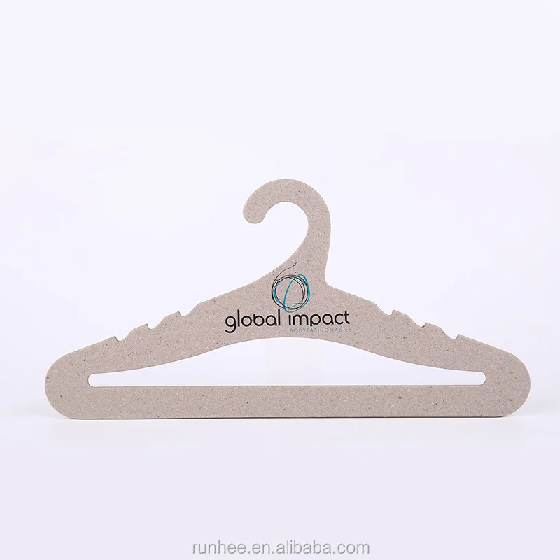 Environmentally Friendly Paper Cardboard Hanger Custom Logo For T Shirts / Coats