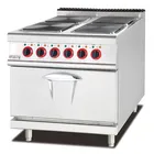 Electric Factory gas cooking range with 6-Burner & Oven