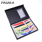 KP1301GB8 PP and TPR Handle Non stick Color Coating Blade Swiss Classic 8pcs Kitchen Knife Set in Gift Box