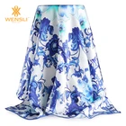 New Wholesale China Lady Mature 100% Silk Flowers Scarf