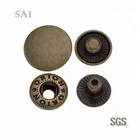 484# Hot Sale Brass/Metal Four Parts Fashion Spring Snap Button
