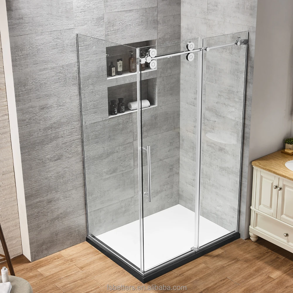 Roller Sliding Clear Prefab Disabled New Bathroom Designs Glass Shower Enclosures Buy Clear Prefab Shower Enclosures Disabled Shower Enclosure New