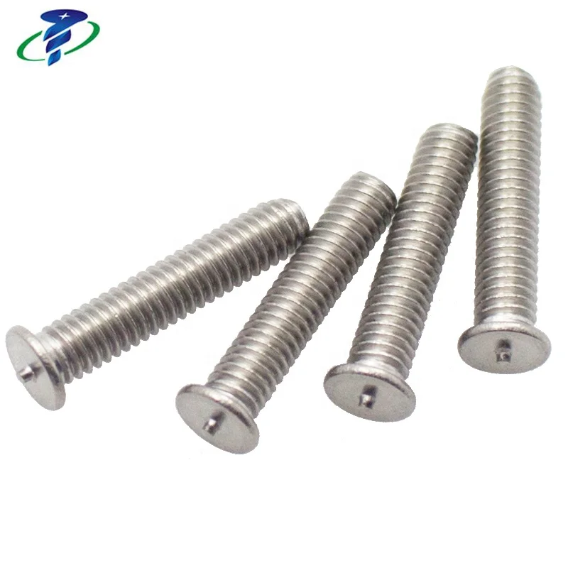 M X Stainless Steel Welding Screw With Step Under The Head And