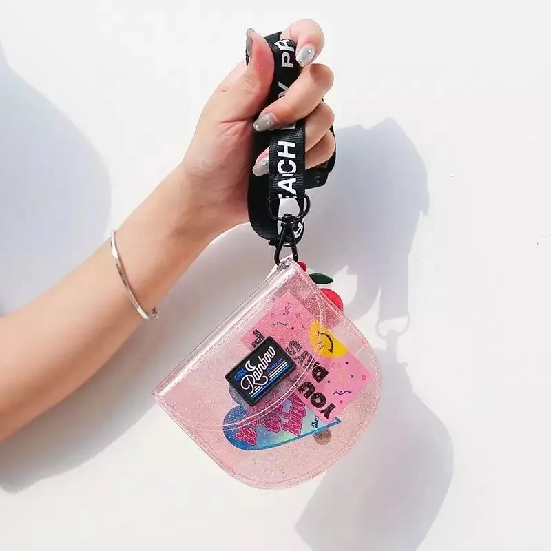 Transparent PVC Wallet ID Card Holders Bus Card Cover Folder Clear Small Purse Women Jelly Coin Pouch Hanging Neck Bag
Transparent PVC Wallet ID Card Holders Bus Card Cover Folder Clear Small Purse Women Jelly Coin Pouch Hanging Neck Bag