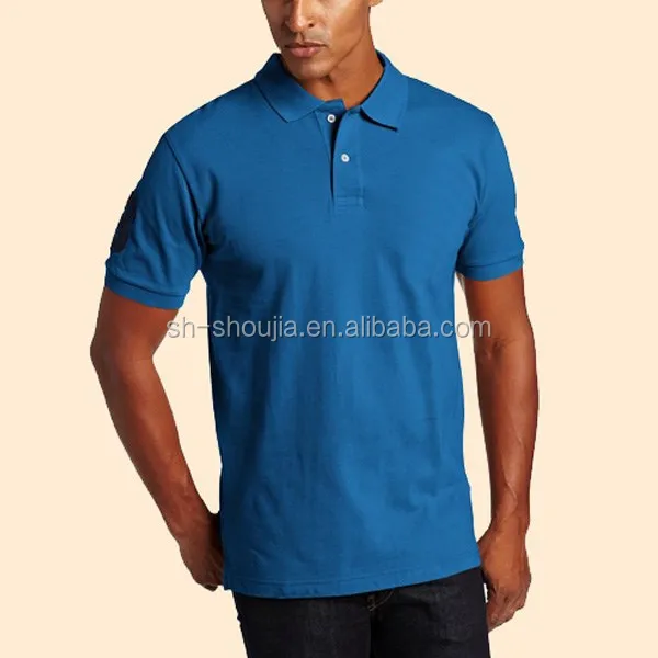 blue men polo shirts 2013 fashion custom 100% cotton hot sale newest design Custom Design short sleeve white polo shirt