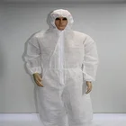 Protective Work Uniform Disposable Microporous Coverall Used For Industrial Workwear