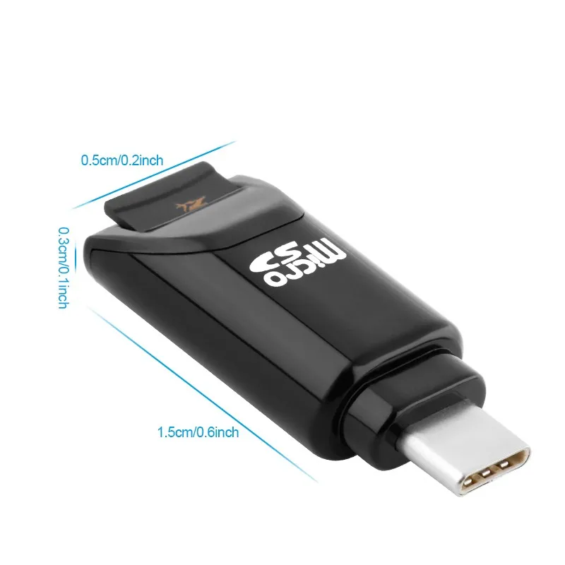 Rocketek mini type c tf card reader with usb 2.0 for typc c device