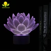 Wholesale Cheap Price 3D Flower Lamp RGB Table Lamps
