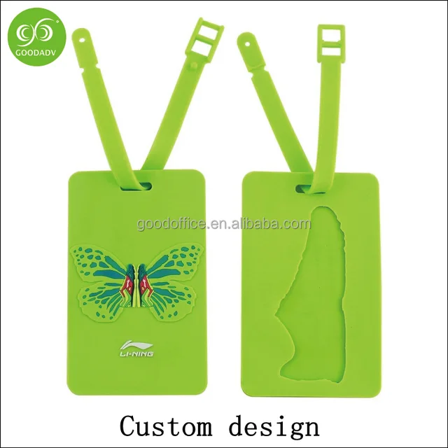 traveling bag gifts soft pvc luggage tag / 3d rubber luggage tag