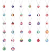 Fashion 32 Country Glasses Flag Necklace Panama Jewelry National Football Match Necklaces