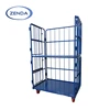 Collapsible steel storage cage folding mesh container for storage