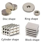 Custom shape NdFeB rare earth sintered permanent n35 - n52 neodymium magnets