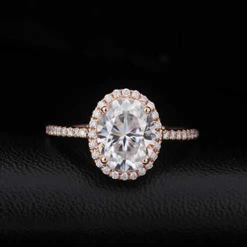 Charming 18k Rose Gold Oval Shape Moissanite Diamond Jewelry Engagement Wedding Ring
Charming 18k Rose Gold Oval Shape Moissanite Diamond Jewelry Engagement Wedding Ring