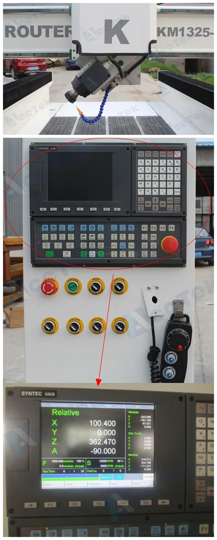 Factory direct sale good 1325 cnc router 4 axis woodworking engraving machine