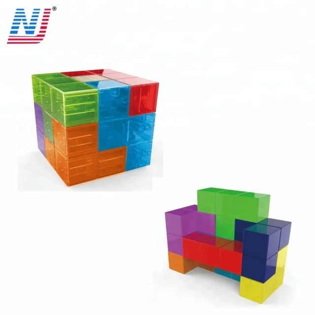 colorful creative magic block 3d magnetic puzzle cube