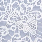 China Factory Embroidery Mesh Applique Bridal African Organza floral water soluble Lace Fabric