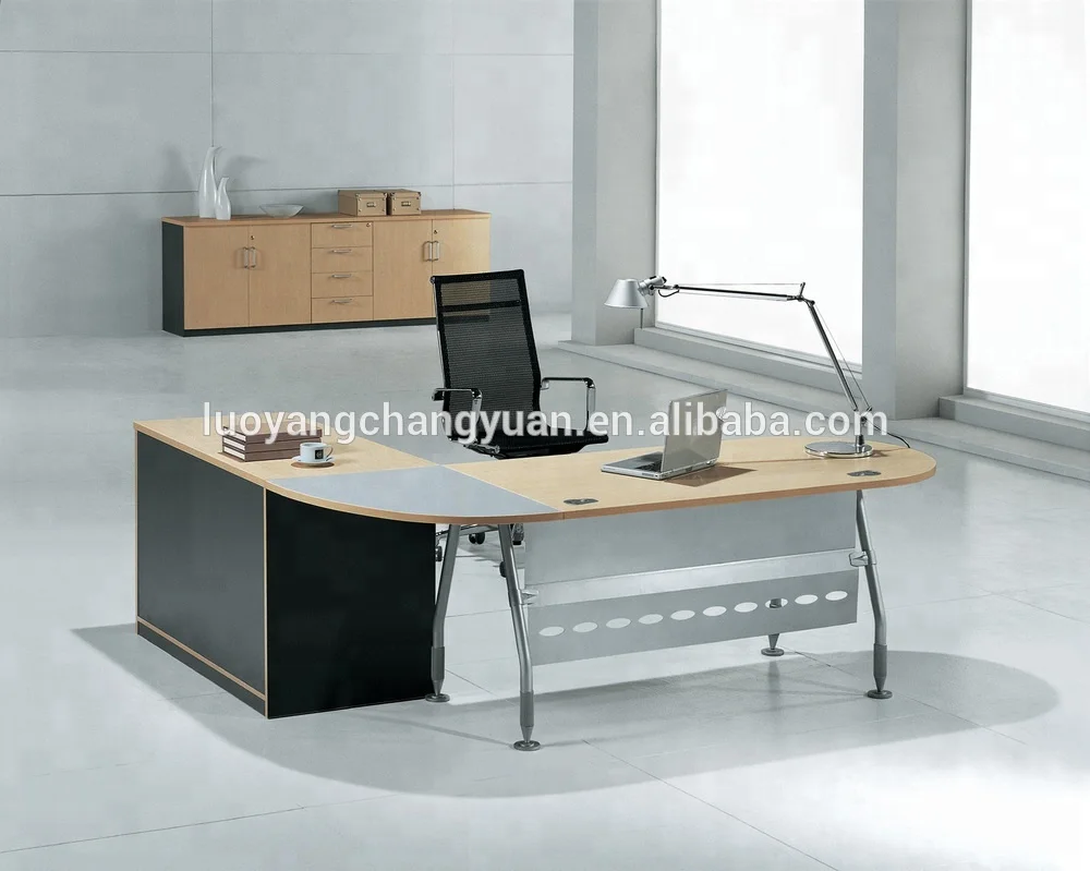 Metal office furniture manufacturer front office desk design